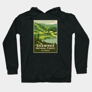 Shawnee National Forest Retro Vintage Travel Hoodie